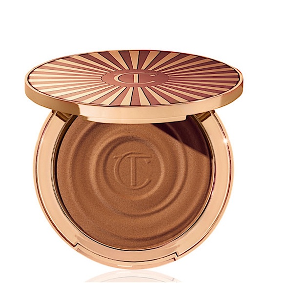 (NIB)- Charlotte Tilbury -Beautiful Skin Sun-Kissed Glow Bronzer-2 Medium - Picture 3 of 9